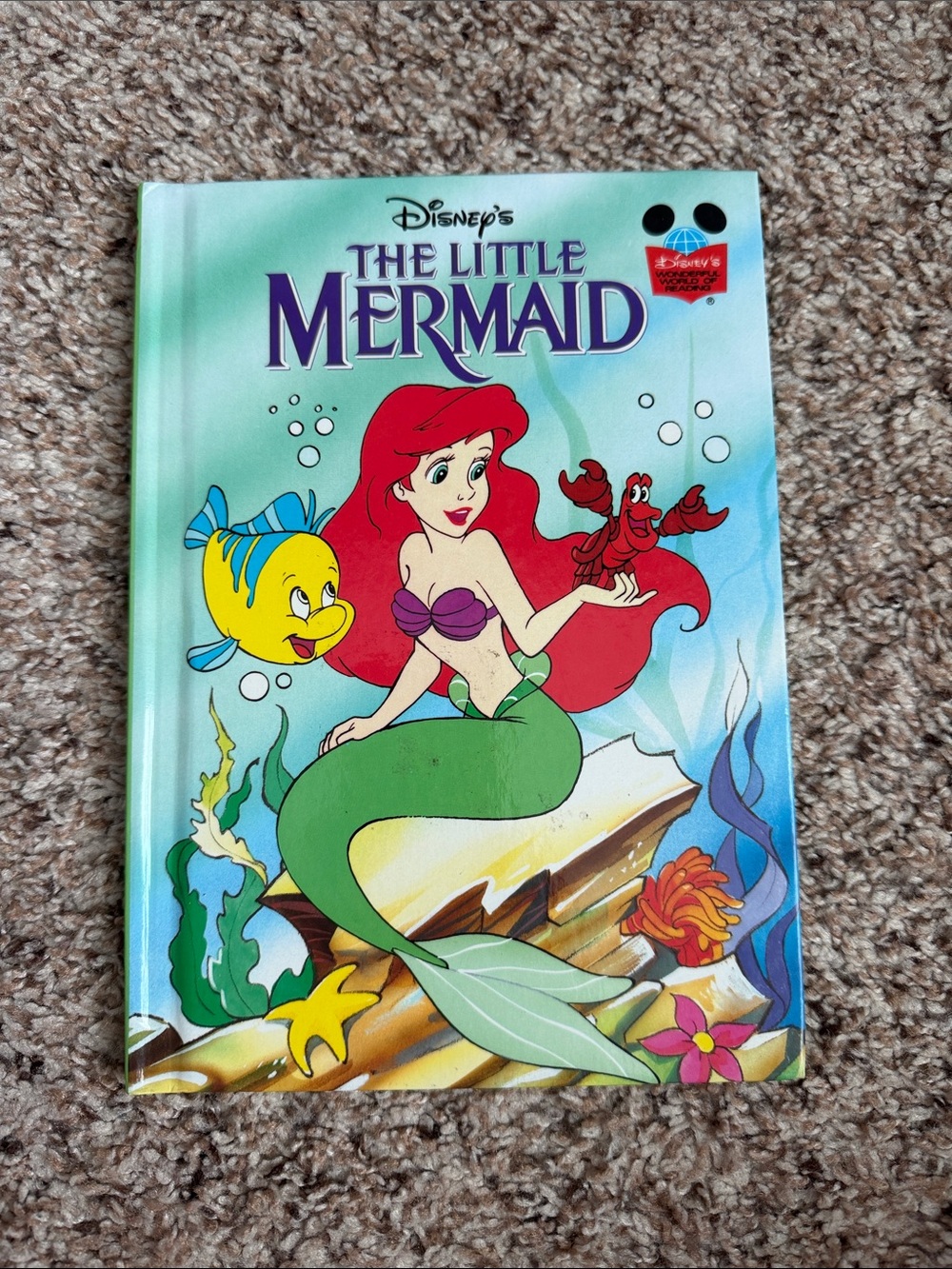 1993 DISNEY’S THE LITTLE MERMAID WONDERFUL WORLD OF READING BOOK